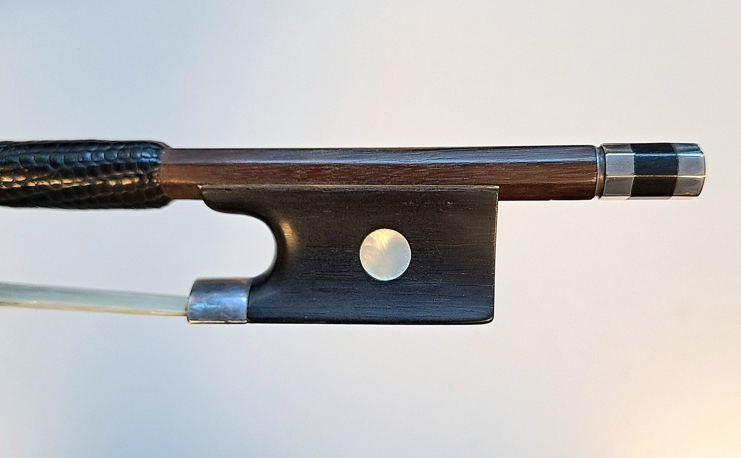 A Silver-Mounted German Violin Bow, Knopf Workshop