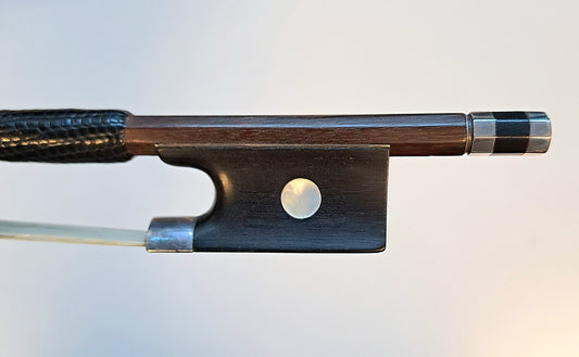 A Silver-Mounted German Violin Bow, Knopf Workshop