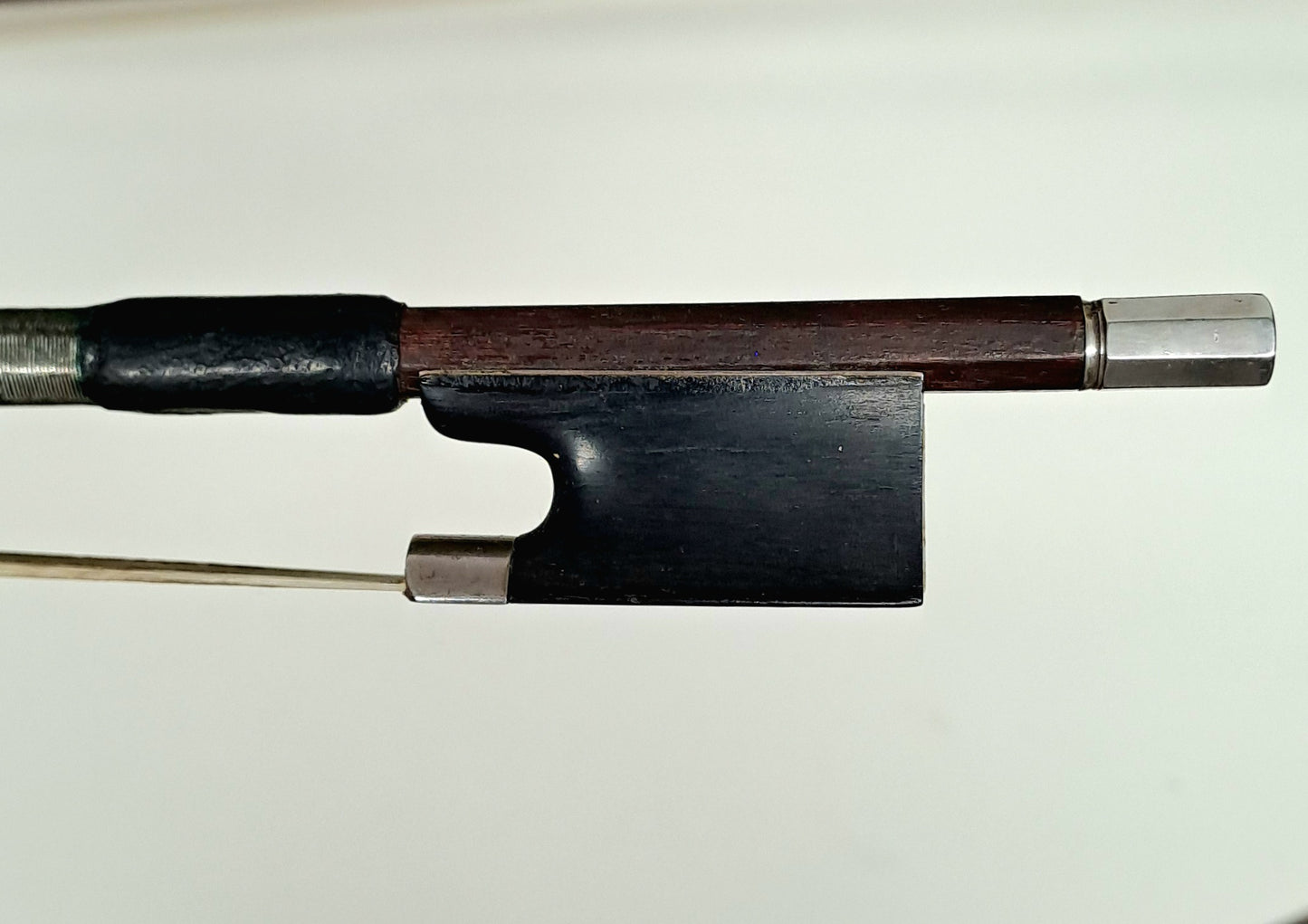 A Silver-Mounted French Violin Bow, circa 1890, stamped 'Lupot'