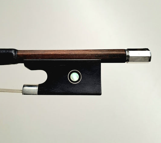 A Silver-Mounted Violin Bow Luan Roy