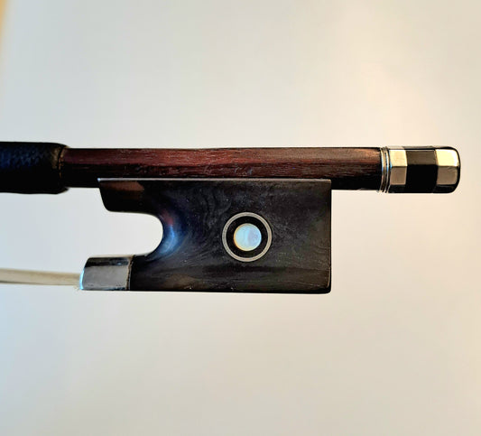 A Silver and Tortoiseshell-Mounted English Violin Bow by W.E. Hill & Sons (probably Arthur Barnes), stamped 'W.E. Hill & Sons'