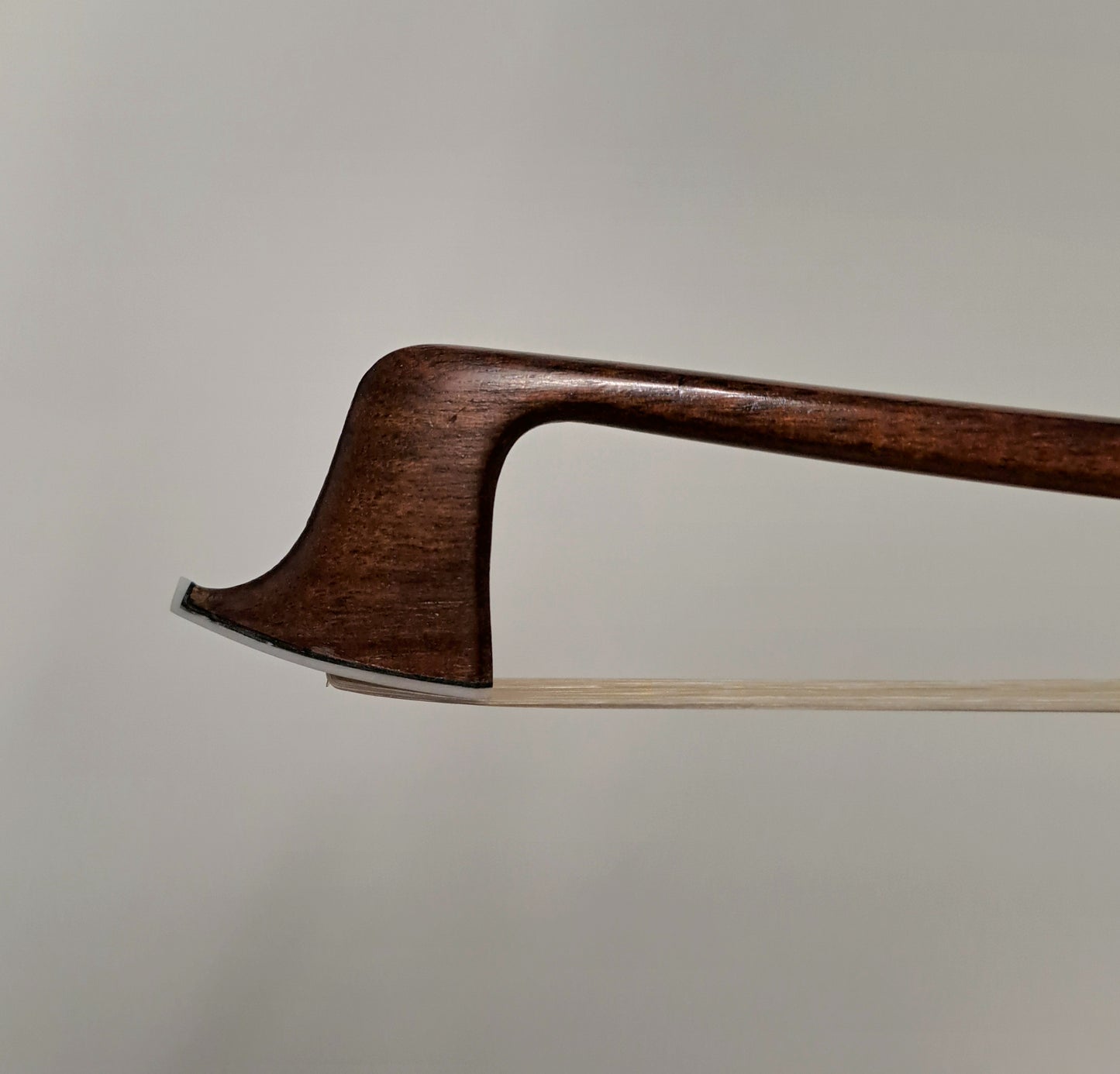 A Nickel-Mounted French Violin Bow by Emile Ouchard (Père)