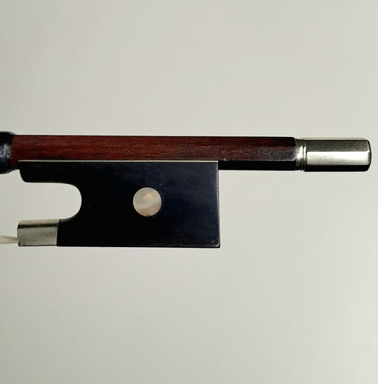 A Nickel-Mounted German Violin Bow from the Knopf Workshop