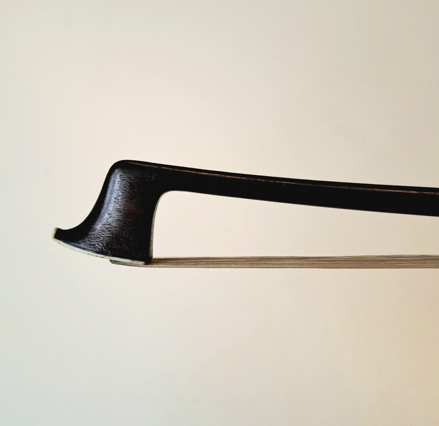 A Good 1/2 Size Nickel-Mounted German Violin Bow, circa 1930, after Eugene Sartory