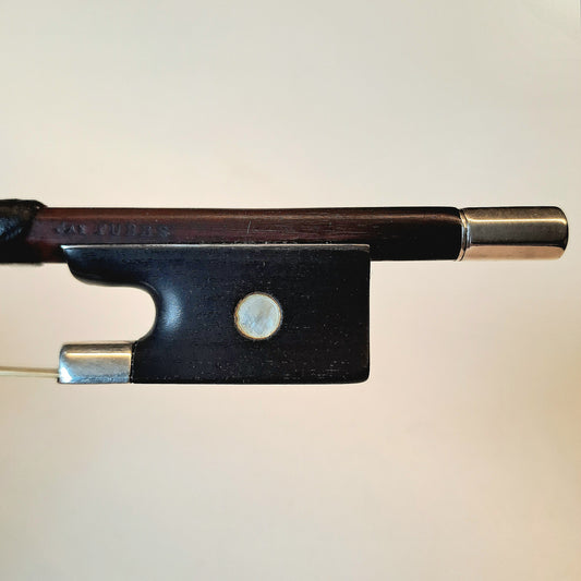 A Fine Silver-Mounted English Violin Bow by James Tubbs, circa 1890