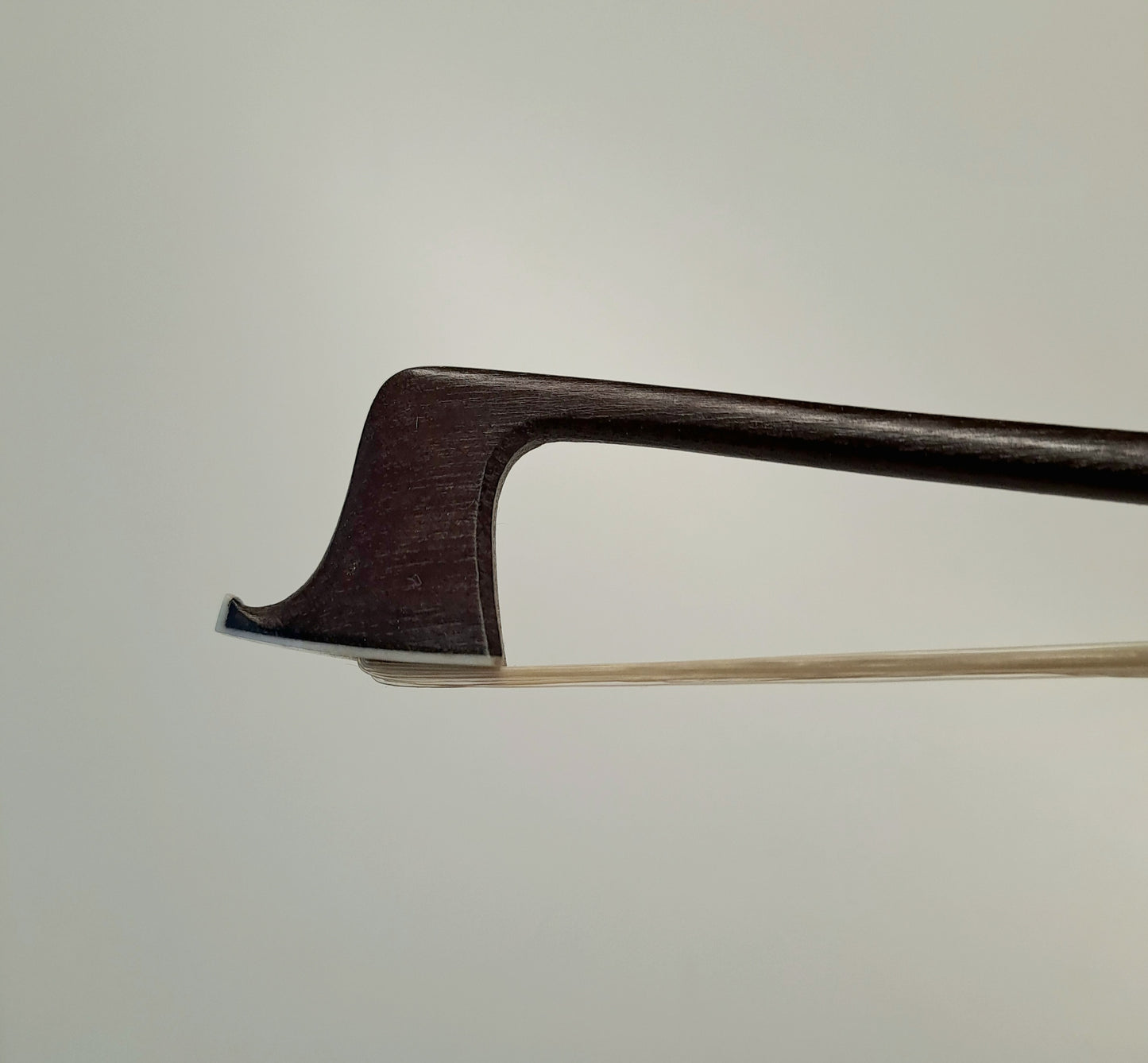 A Nickel-Mounted French Violin Bow by Prosper Colas, stamped 'P.C.'