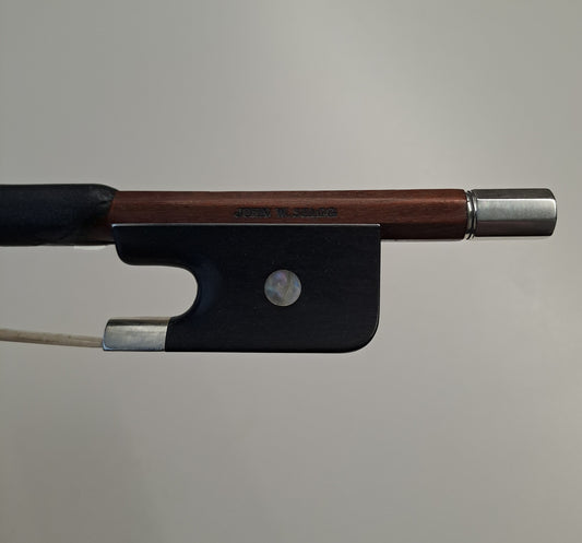 A Silver-Mounted English Cello Bow by John W. Stagg