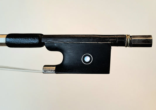 An Interesting Silver-Mounted German Violin Bow, circa 1900