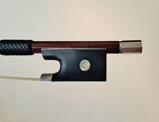 A Good Contemporary Silver-Mounted Violin Bow by Carlos del Picchia