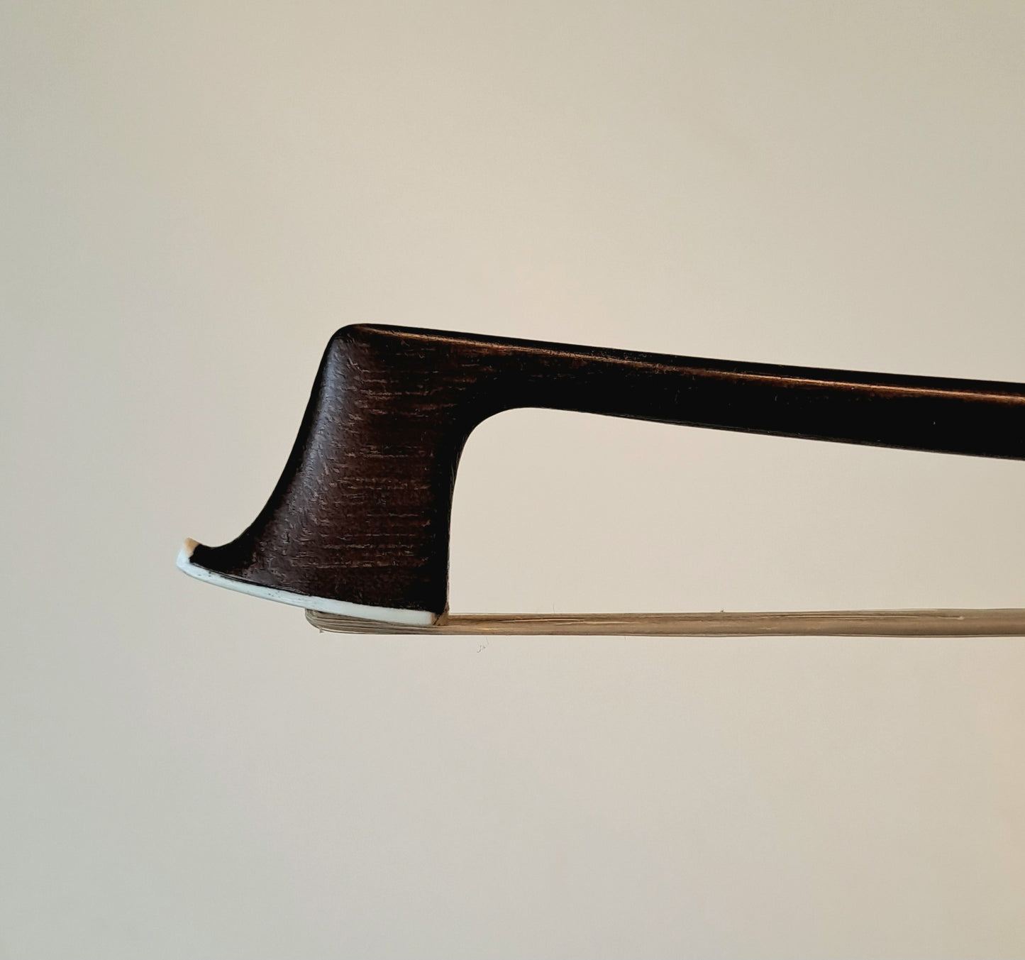 A Good Nickel-Mounted German Violin Bow, circa 1920